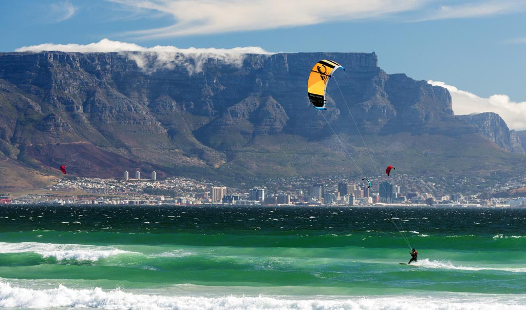 The number 4 kitesurfing trip in our list is Cape Town
